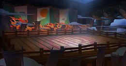 复古台面舞台灯光效果