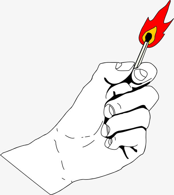 手绘火柴人手海报