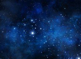 暗蓝的夜空繁星点点海报背景双11