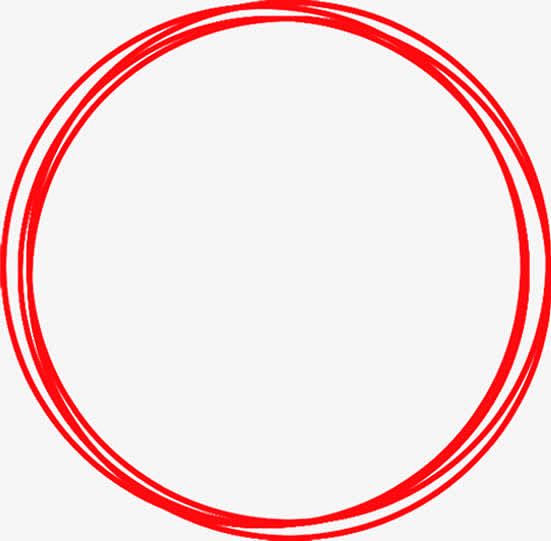红色圆圈线团招聘素材
