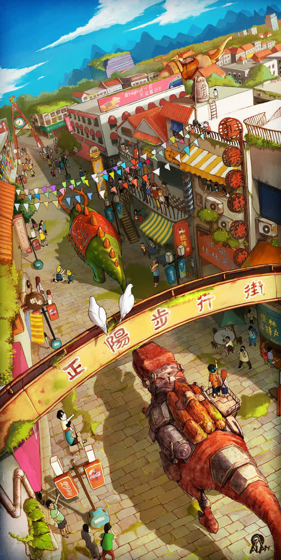 手绘卡通采集市场