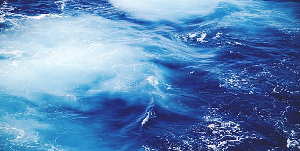 海水浪花蓝色壁纸