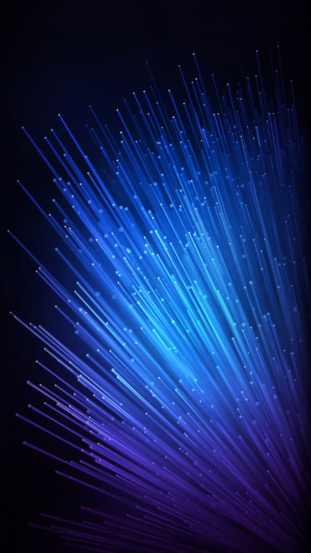 蓝紫色线条光效海报