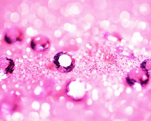 粉色梦幻钻石装饰