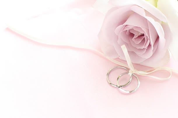 粉色玫瑰花朵戒指