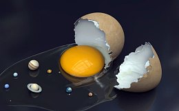 鸡蛋从内打破空间开始黄色