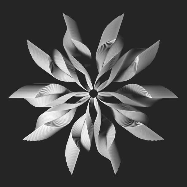 创意元素几何形状花卉高清素材免费下载_觅元素