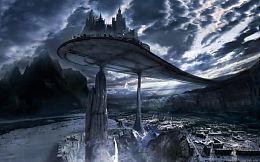 魔幻城市游戏场景原画
