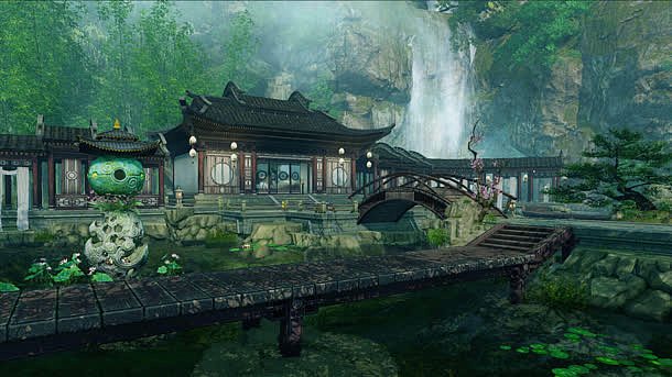 休闲避暑山庄素材_休闲避暑山庄图片元素-觅元素