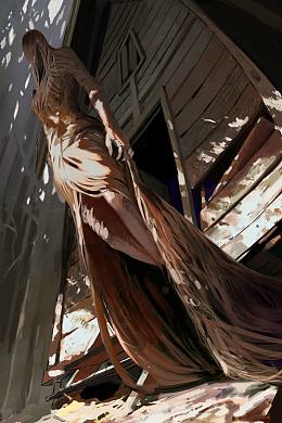 复古元素仰视角度光影