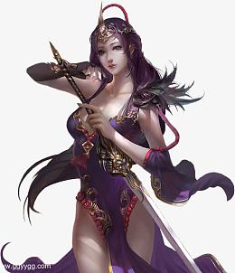 古代性感略带忧伤美女