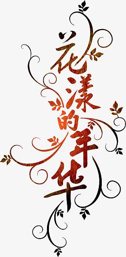 花漾花形字体婚纱