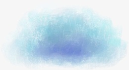 蓝色卡通水墨涂鸦手绘人物