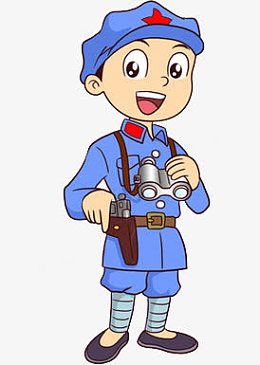 手绘中国红军Q版人物