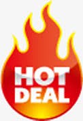 HOT   DEAL图标淘宝精品标签