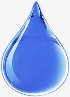 蓝色水滴珍珠贝壳素材