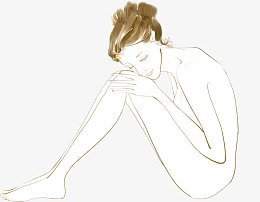 唯美裸体美女插画