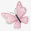 粉色蝴蝶之花朵服装海报