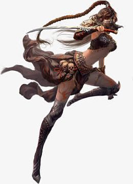 女侠游戏手绘淘宝促销