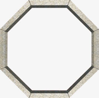 古典六边形边框设计