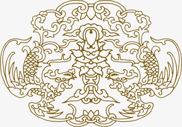 中国古典艺术花纹素材免费下载_觅元素