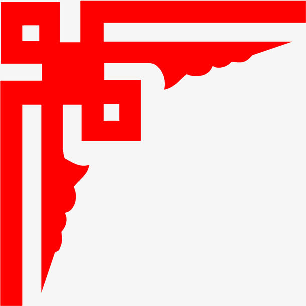 红色边框花纹新婚背景设计