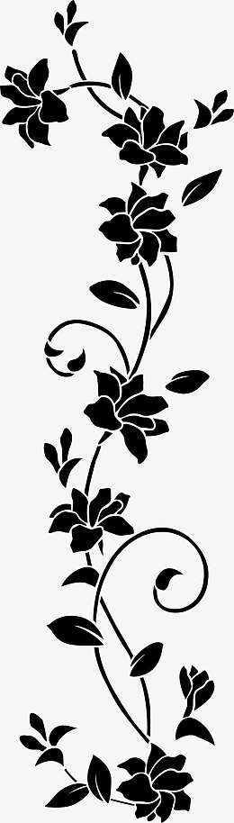 黑色花纹茶叶包装图片