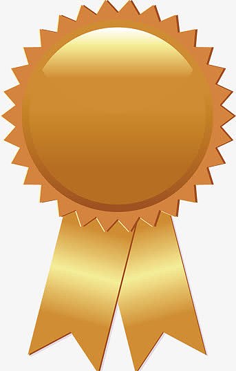 黄色手绘荣誉证书装饰