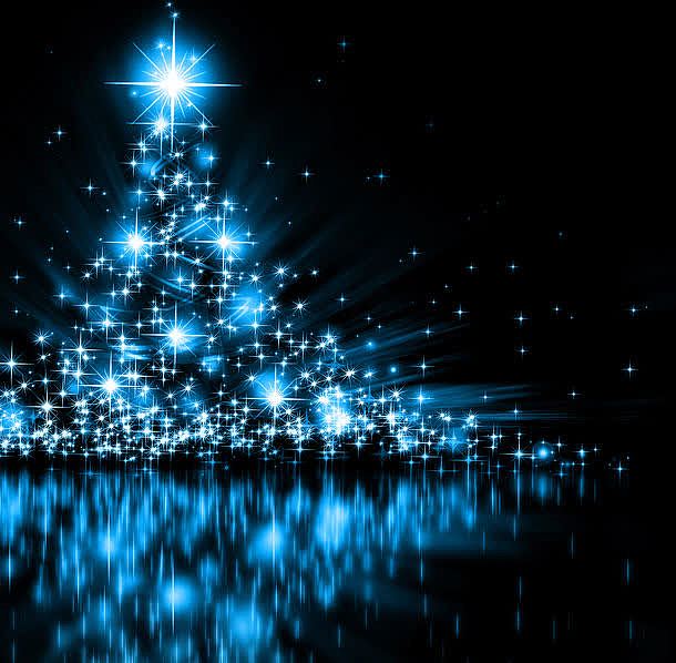 蓝色梦幻圣诞树
