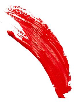 红色笔触颜料