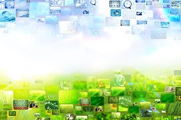 梦幻风景拼贴图案