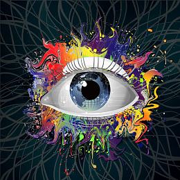 美丽的线条的眼睛边框