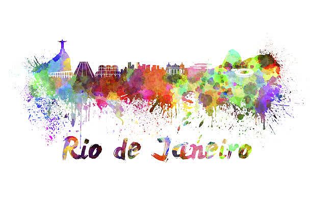 里约热内卢城市插画