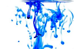 蓝色墨迹纹理背景