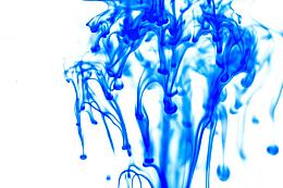 蓝色水彩墨迹背景