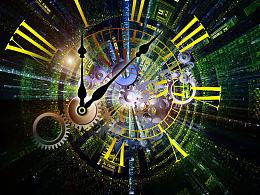 梦幻齿轮钟表背景