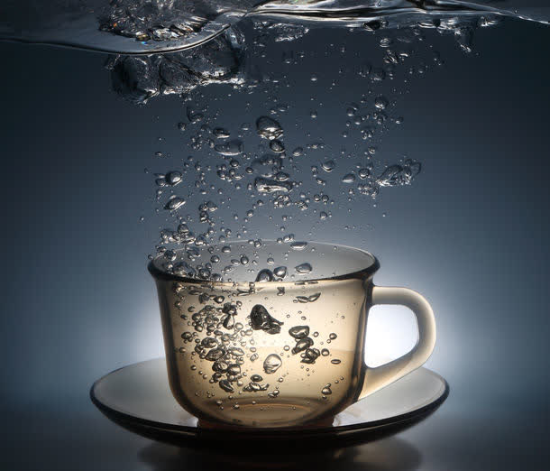 茶杯泡泡背景