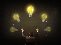 电灯泡与职业男性