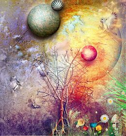 怀旧星球与花朵