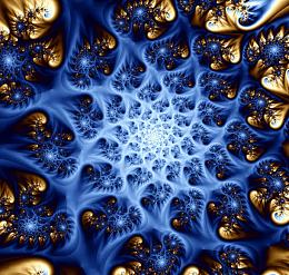 蓝色蜂窝状分型底纹