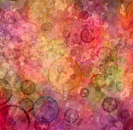 彩色喷墨圆形图案