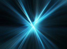 蓝色光芒射线背景