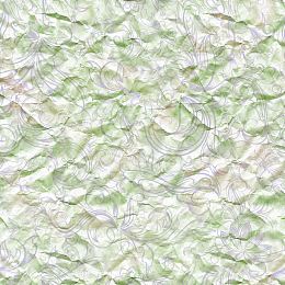 褶皱纸张上的绿色花纹