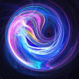 梦幻炫彩烟雾背景