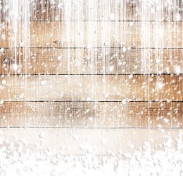 雪花与木板
