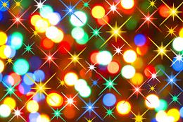 彩色灯光与星光