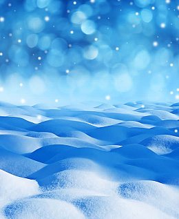 雪地与梦幻光斑