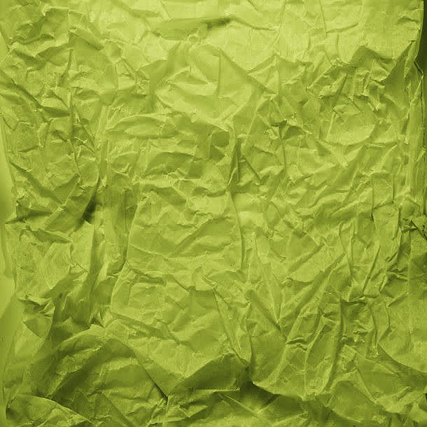 绿色折皱纸张背景