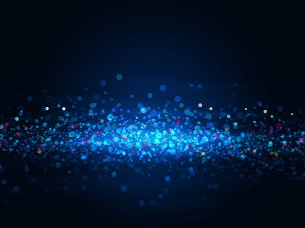 蓝色星光背景素材