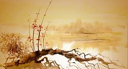 水墨山水风景画